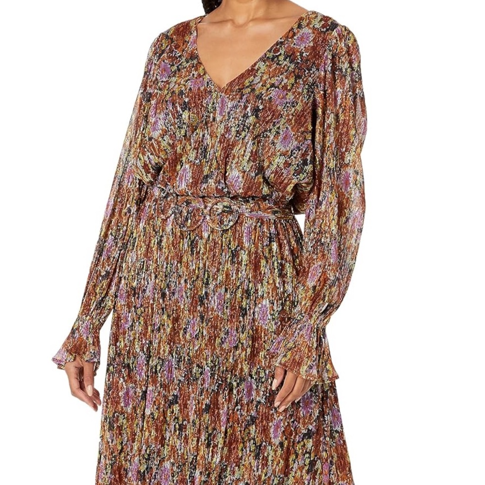 Ramy Brook Multicolor Long Sleeve Dress Size M